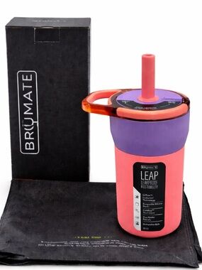 Brumate Leap 12oz Kids Tumbler Aurora Purple Insulated Leak Proof NEW Box